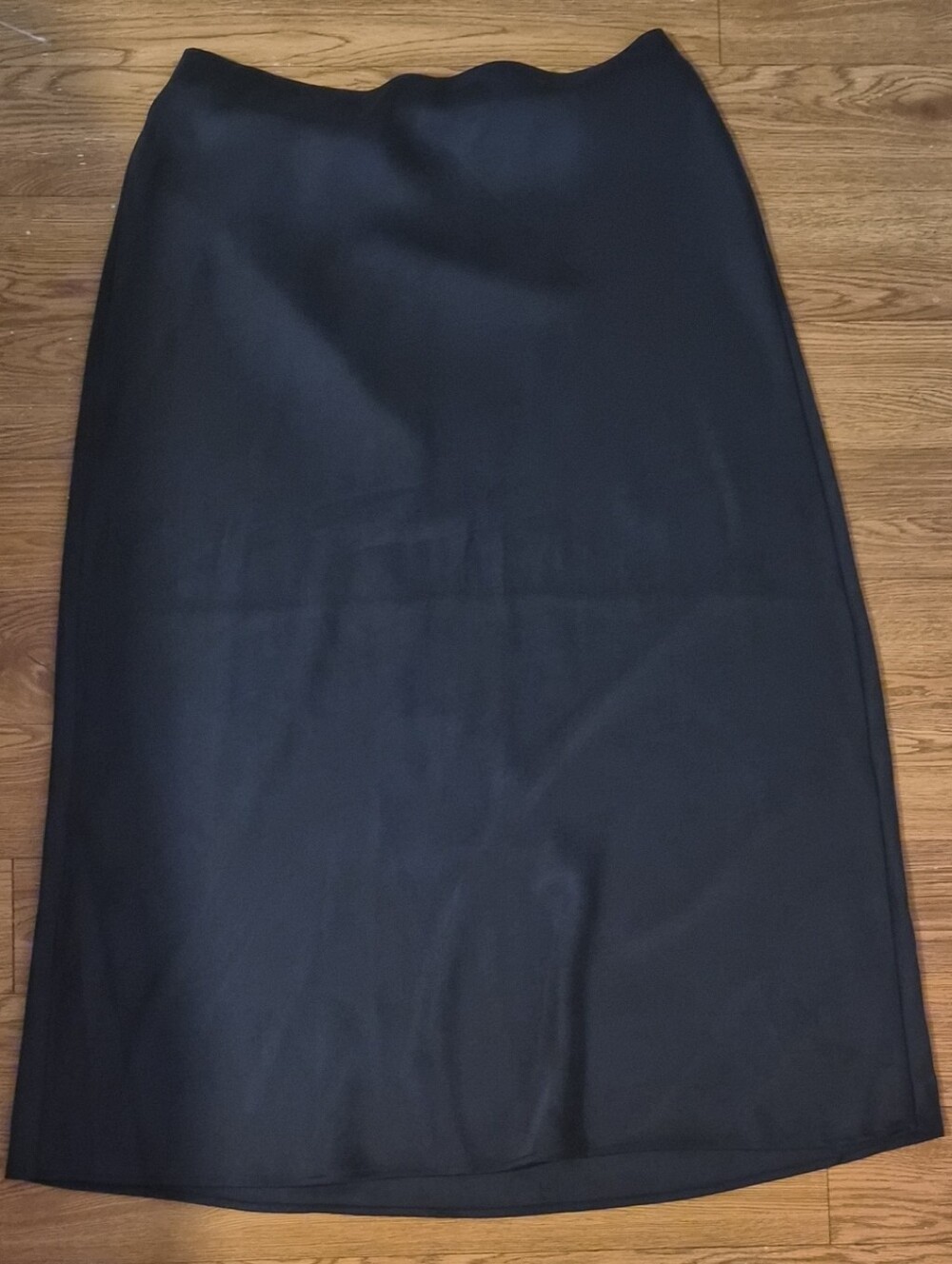 Rachel Zoe Black Satin A-Line Skirt